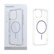 قاب اورجینال Magnetic دور ژله ای MagSafe مدل Apple iPhone 11 Pro Max - بنفش روشن (پک دار)