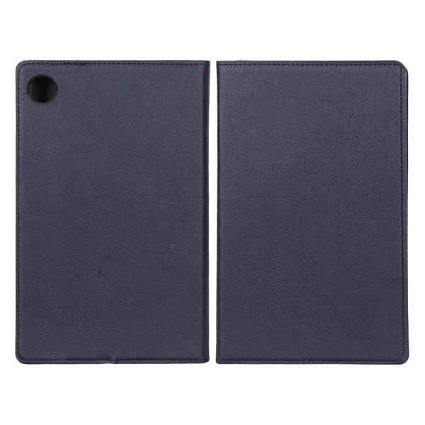 کیف تبلت چرمی ساده Samsung Galaxy Tab A9 8.7 / X110 / X115 - سرمه ای - BSA