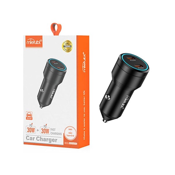 شارژر فندکی PD و فست دو پورت Mietubl مدل MTB-CC10 - مشکی (گارانتی شش ماهه AZR)
