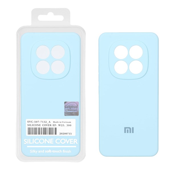 قاب سیلیکونی پاک کنی اورجینال Master Quality مدل Xiaomi Redmi Note 15 Pro 4G - آبی آسمانی (پک دار)