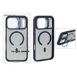 قاب اورجینال Bracket Unique Case مات Magsafe لنز آلومینیومی استندشو Apple iPhone 17 Pro Max - سرمه ای (پک دار)
