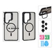 قاب Case Pro لنز آلومینیومی مات Magsafe با ست محافظ لنز رینگی مدل Samsung Galaxy S26 Ultra - مشکی (پک دار)