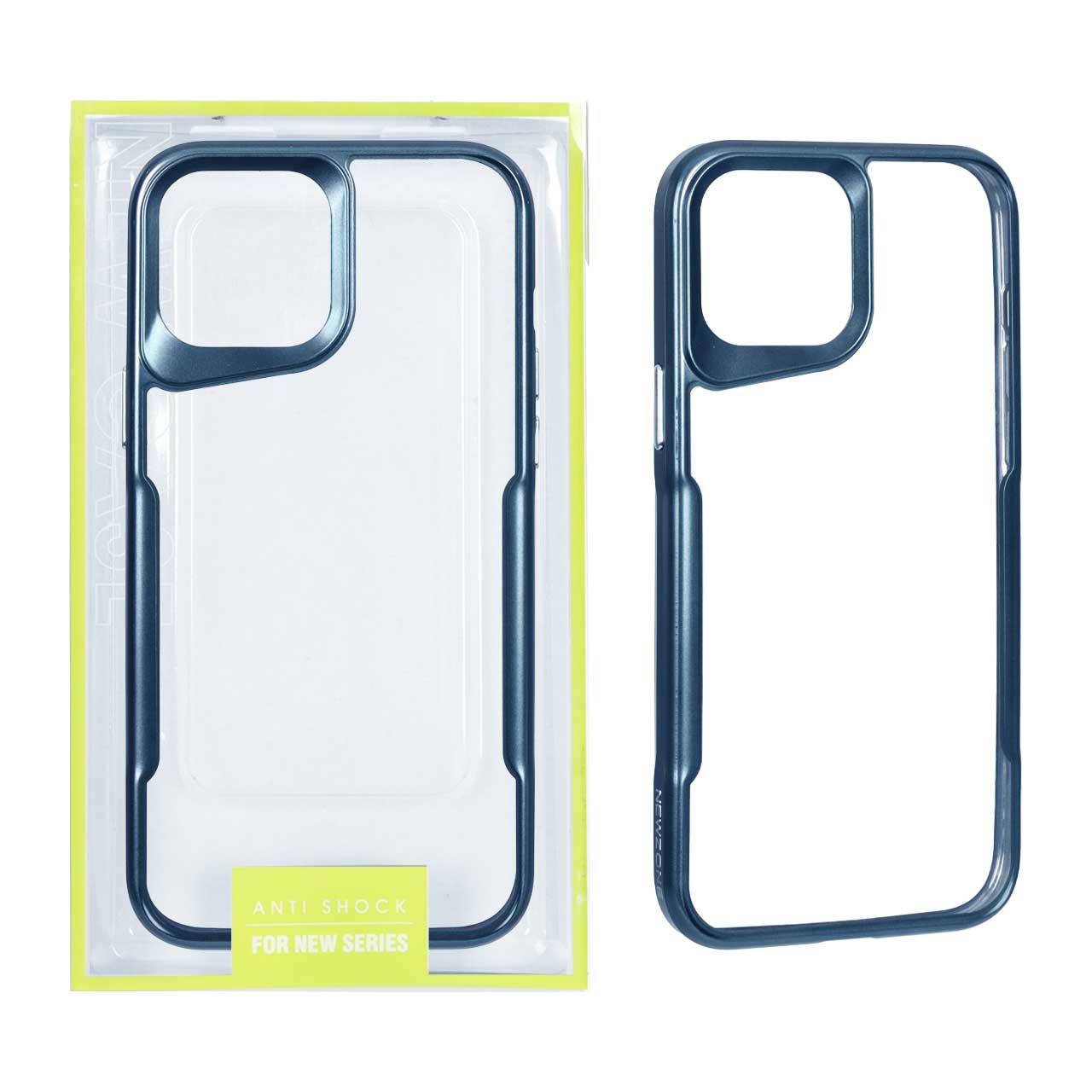 قاب NewZone پشت سخت شفاف Apple iPhone 14 Pro Max - سرمه ای (پک دار)