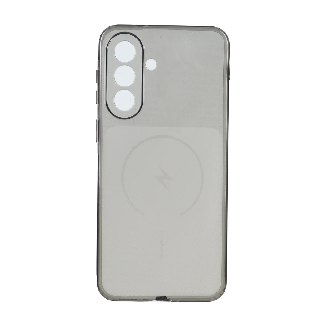 قاب ژله ای شفاف مستطیلی طرح مگ سیف Spark مدل Samsung Galaxy A37 - مشکی