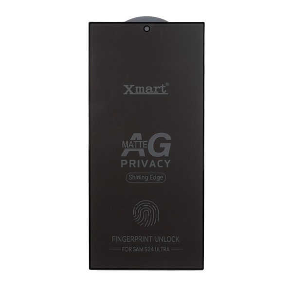محافظ صفحه نمایش شیشه ای اورجینال Xmart - AG Matte Privacy مدل Samsung Galaxy S24 Ultra