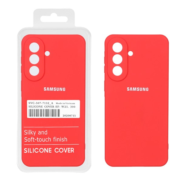 قاب نیو سیلیکون محافظ لنزدار RFF مدل Samsung Galaxy A57 - قرمز (پک دار)