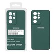 قاب نیو سیلیکون محافظ لنزدار RFF مدل Samsung Galaxy S21 Ultra - سبز (پک دار)
