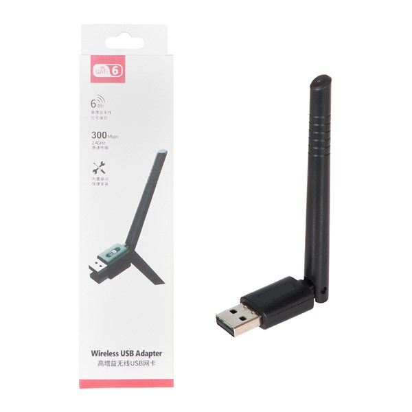 کارت شبکه بی سیم آنتن دار USB 2.0 مدل XKWK01 -کد 2 - RYL (کارکرده)