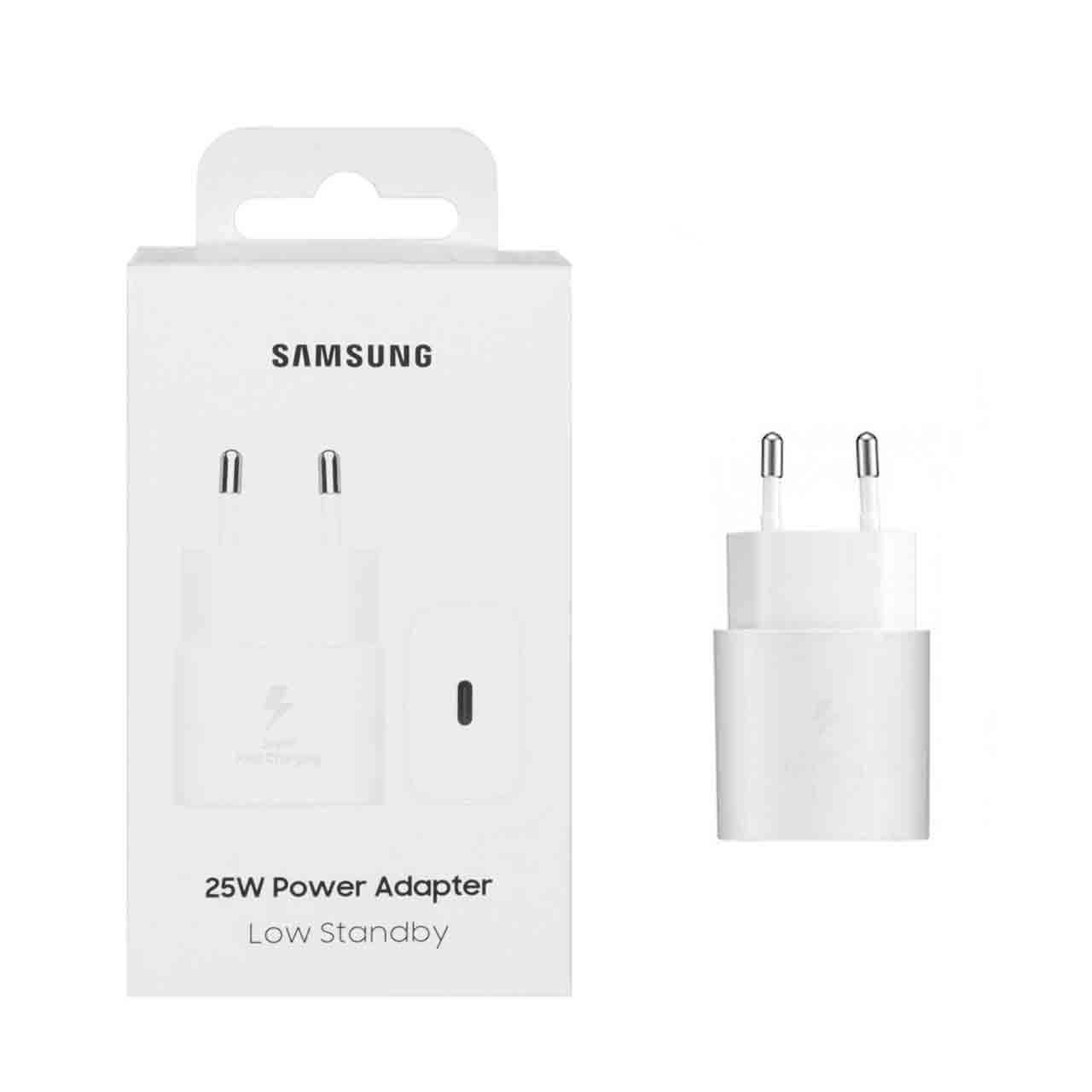 شارژر دیواری PD و فست تک پورت Samsung مدل T2510 25W - سفید - اصلی (کارکرده)
