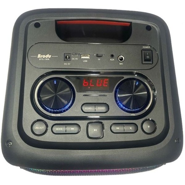 اسپیکر 80W بی سیم Brodu مدل BTS-1910 - مشکی (کارکرده)