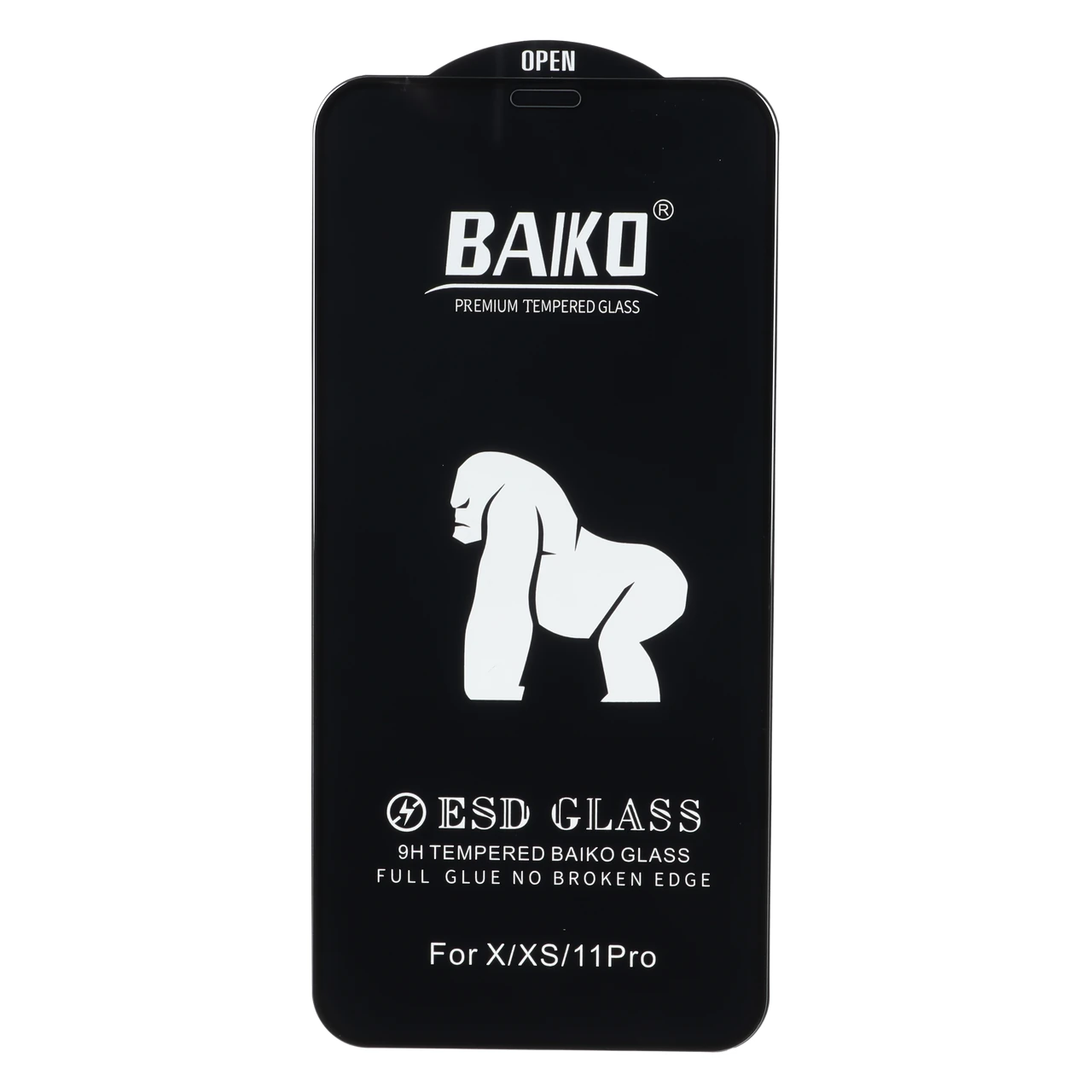 محافظ صفحه نمایش شیشه ای Anti Static - ESD Baiko مدل Apple iPhone 11 Pro / iPhone XS / iPhone X