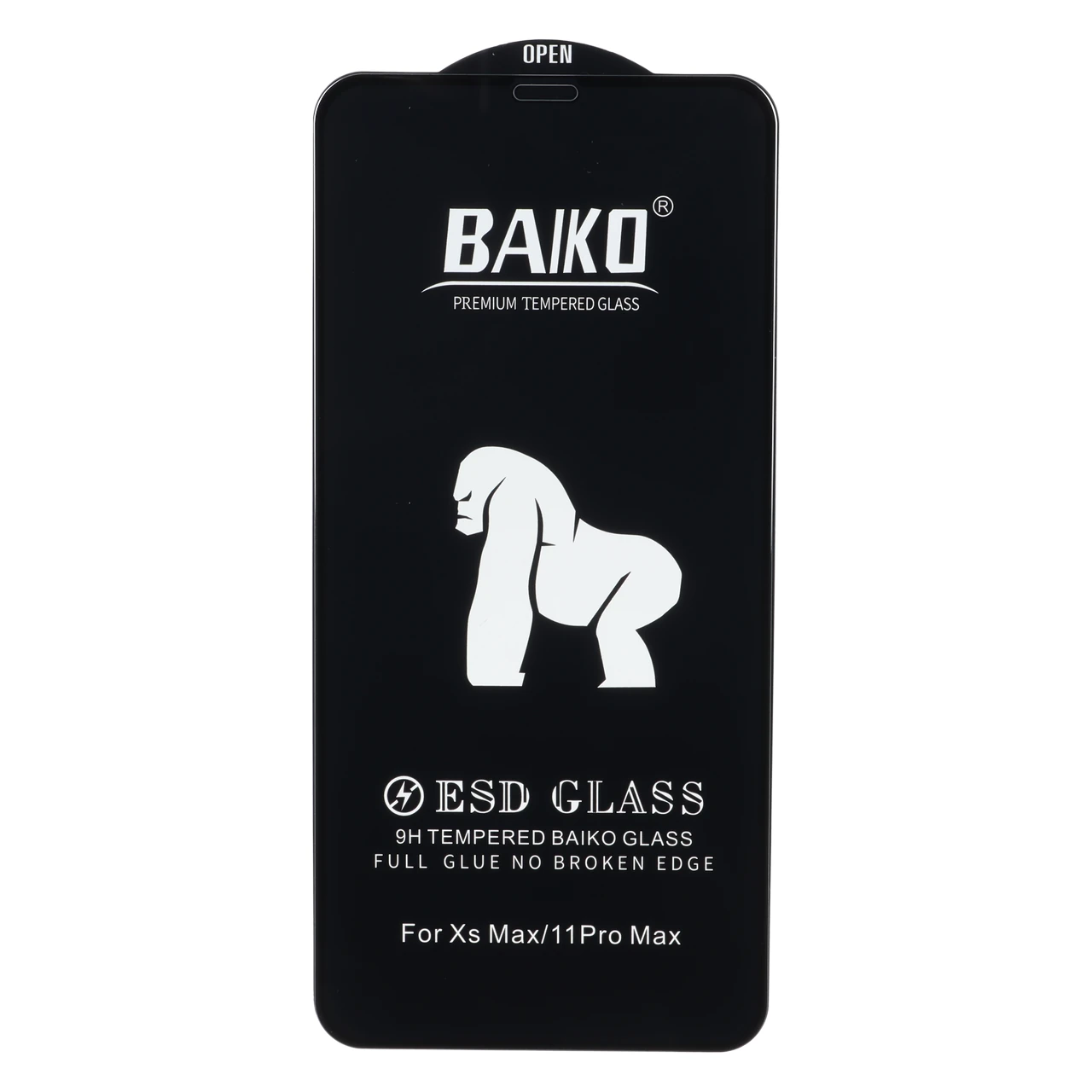 محافظ صفحه نمایش شیشه ای Anti Static - ESD Baiko مدل Apple iPhone 11 Pro Max / iPhone X Max / iPhone Xs Max