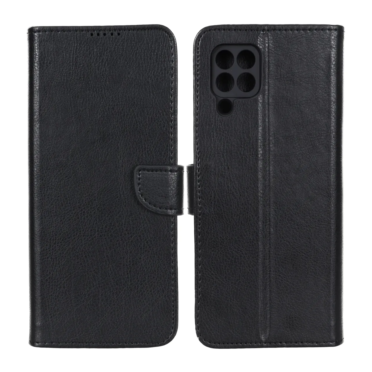 کیف چرمی موبایل مگنتی محافظ لنزدار KRF مدل Samsung Galaxy A22 4G / M22 / M32 4G / F22 - مشکی
