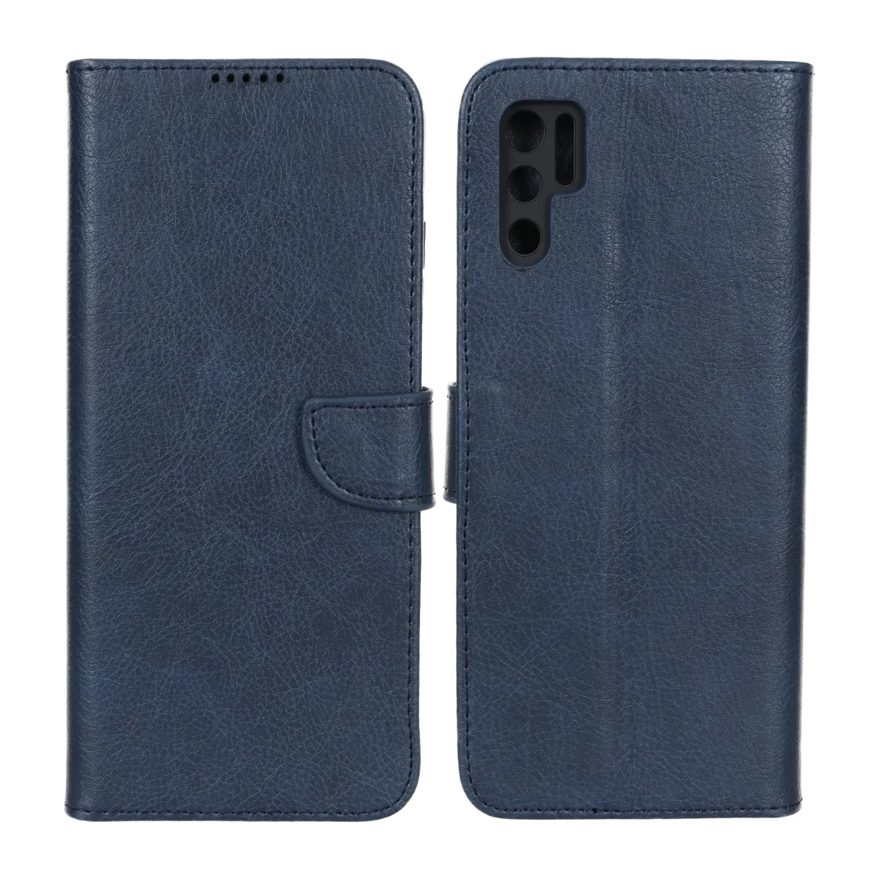 کیف چرمی موبایل مگنتی محافظ لنزدار KRF مدل Xiaomi Poco M3 Pro / Redmi Note 10 5G / Redmi Note 11 SE - سرمه ای