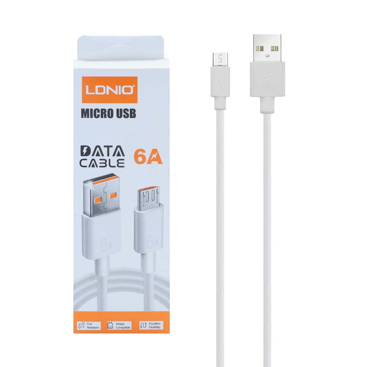 کابل شارژ فست اندروید LDNIO - سفید - kZN