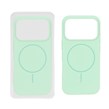 قاب سیلیکونی پاک کنی اورجینال Magsafe مدل Apple iPhone 17 Pro Max - سبز روشن (پک دار)
