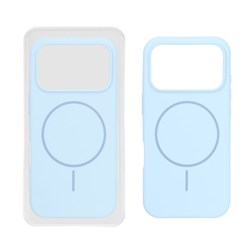 قاب سیلیکونی پاک کنی اورجینال Magsafe مدل Apple iPhone 17 Pro Max - آبی آسمانی (پک دار)