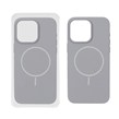 قاب سیلیکونی پاک کنی اورجینال Magsafe مدل Apple iPhone 15 Pro Max - طوسی (پک دار)