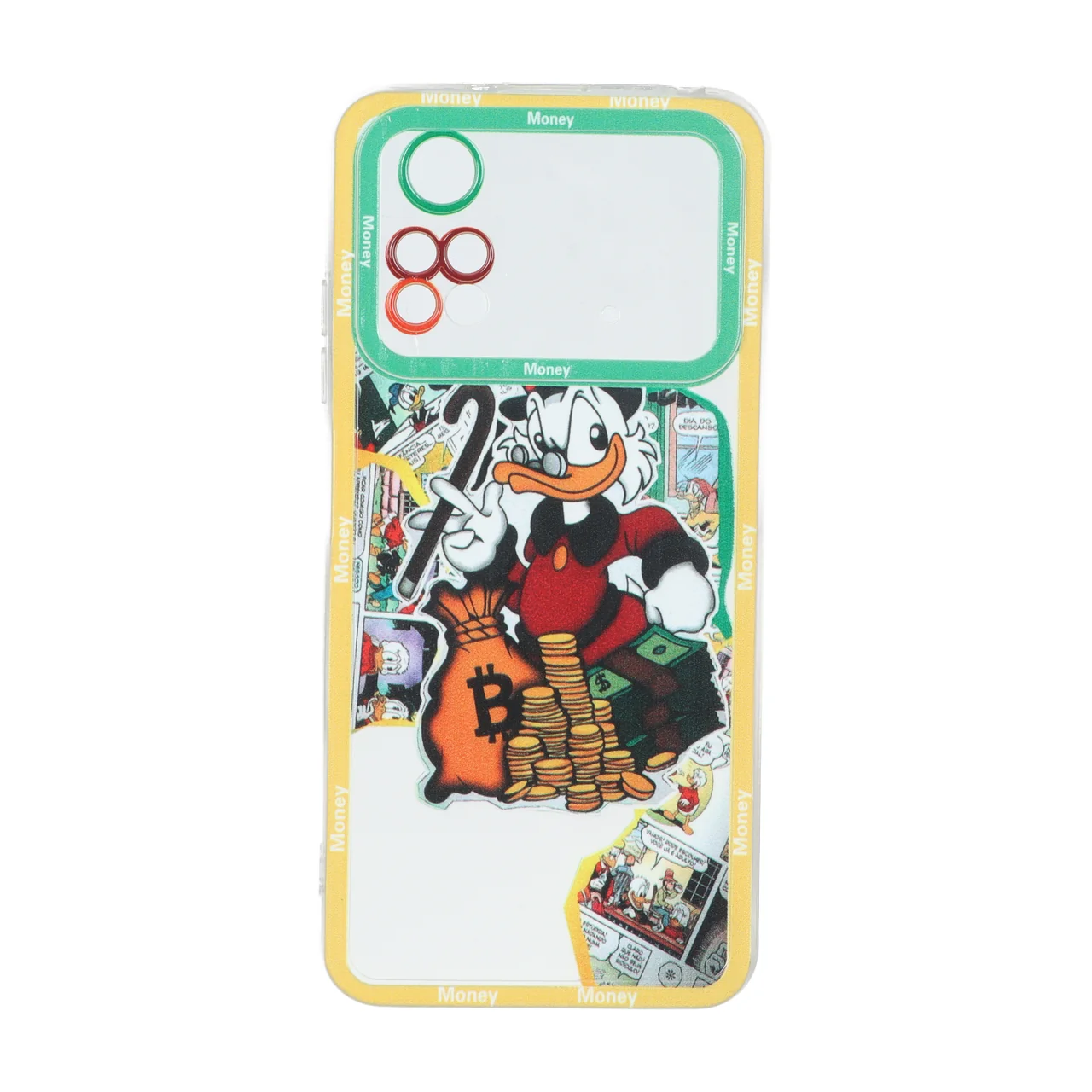 قاب ژله ای طرح دار دور رنگی Xiaomi Poco M4 Pro 4G - کد 25
