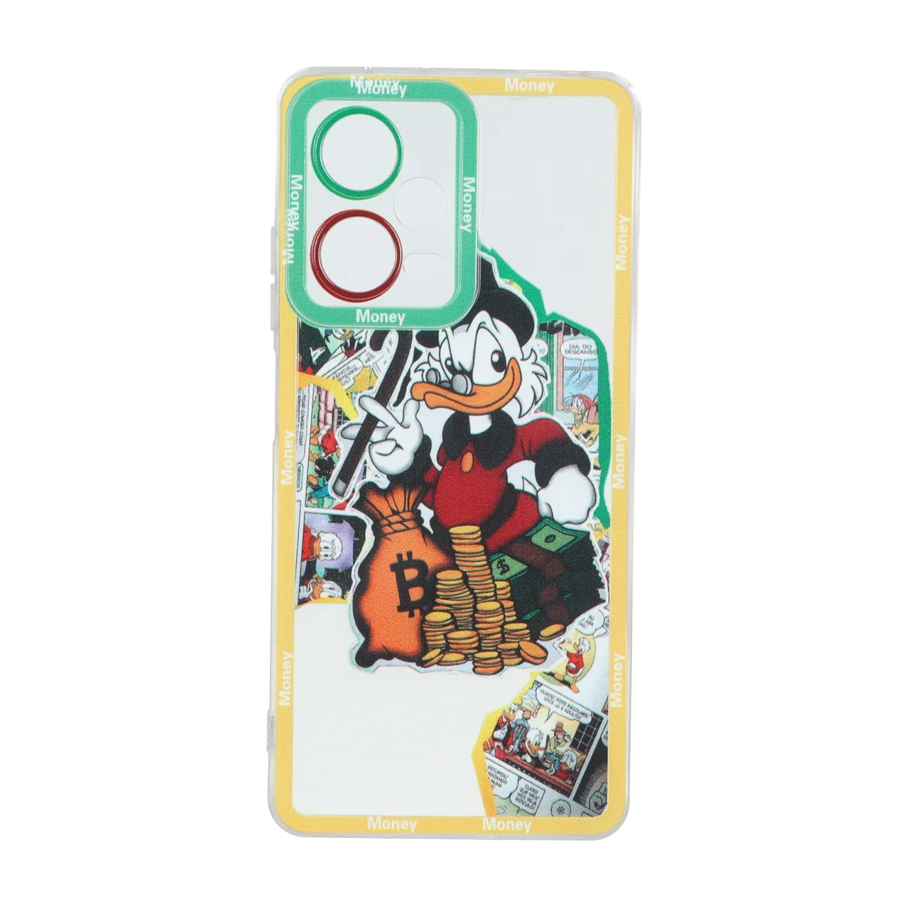 قاب ژله ای طرح دار دور رنگی Xiaomi Redmi Note 12 Pro 5G - کد 72