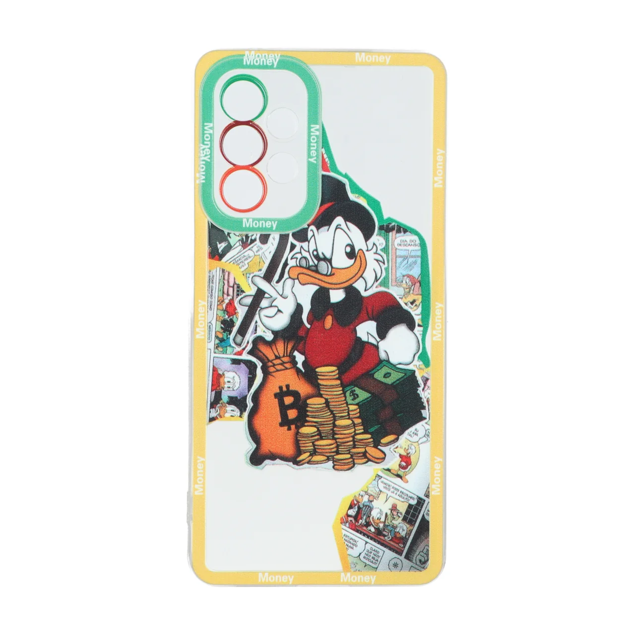 قاب ژله ای طرح دار دور رنگی Samsung Galaxy A53 - کد 80