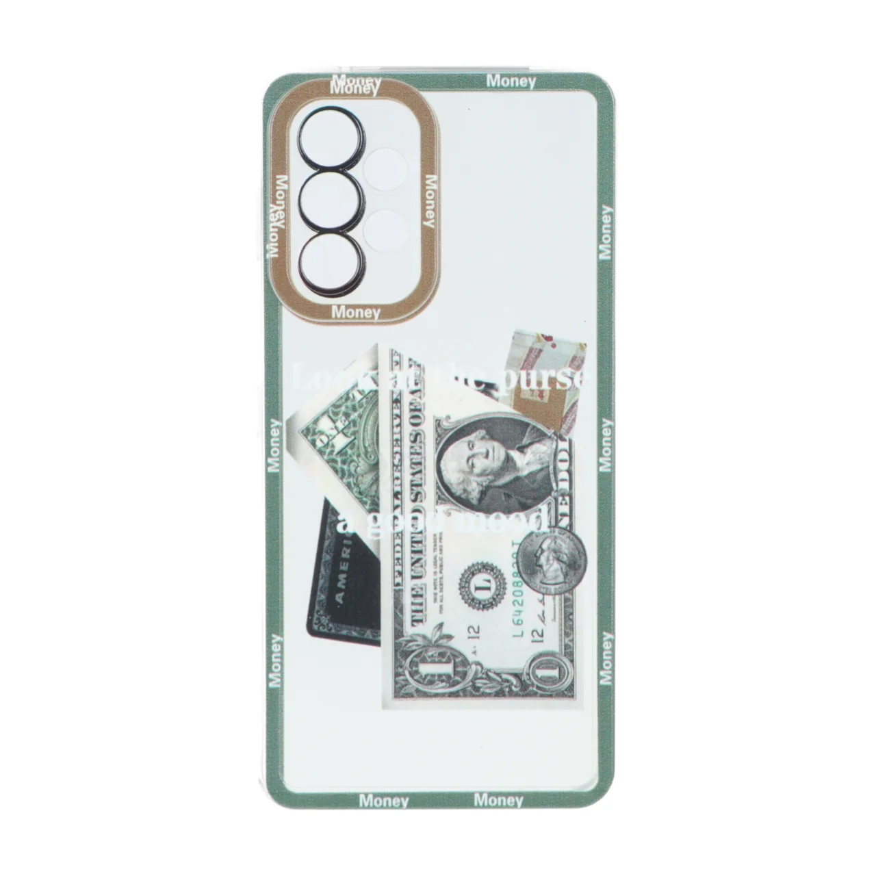 قاب ژله ای طرح دار دور رنگی Samsung Galaxy A53 - کد 84