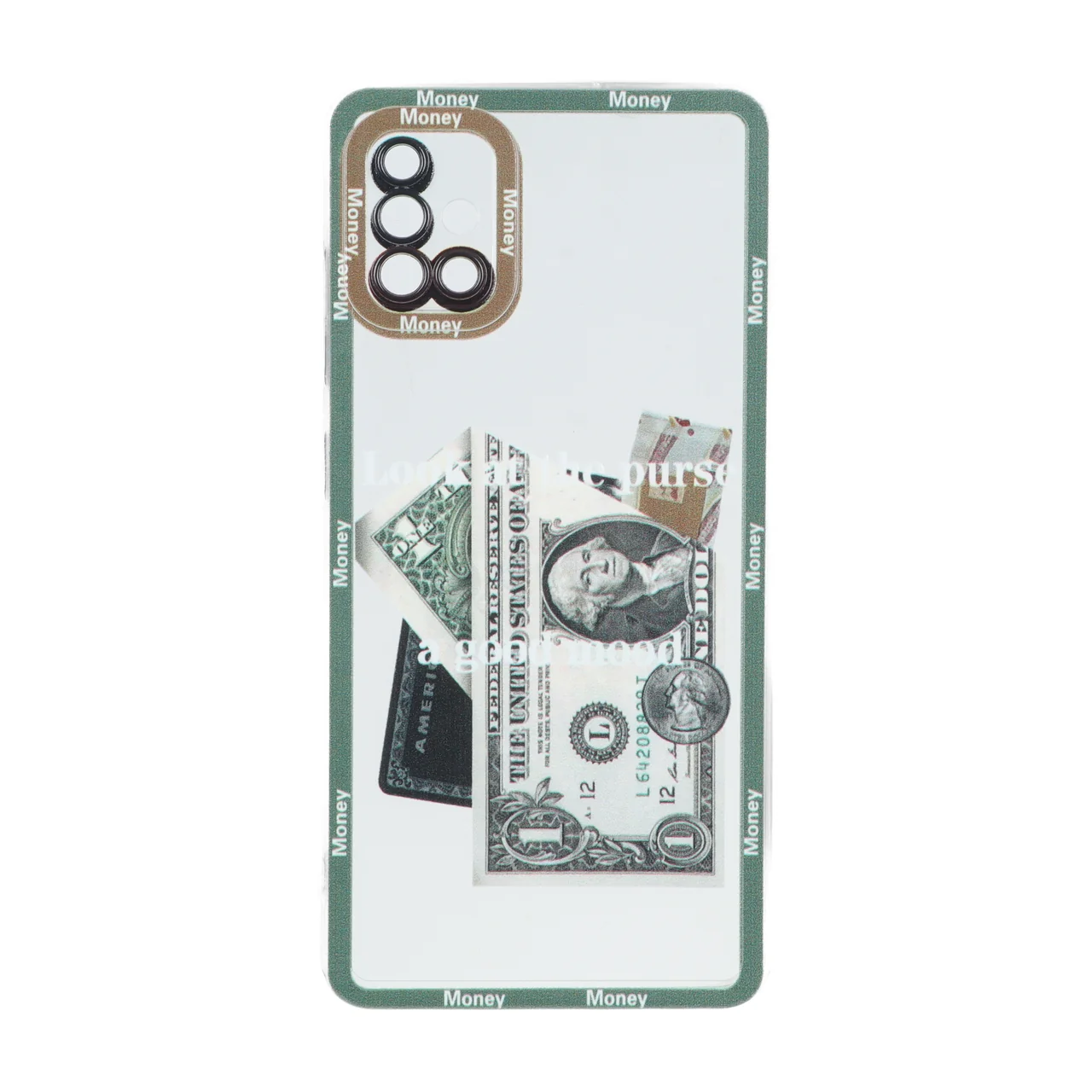 قاب ژله ای طرح دار دور رنگی Samsung Galaxy A51 / M40s - کد 95