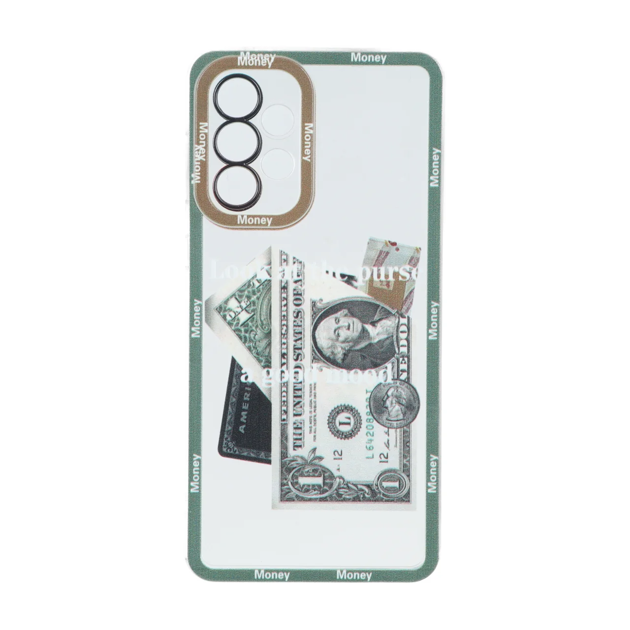 قاب ژله ای طرح دار دور رنگی Samsung Galaxy A33 - کد 163