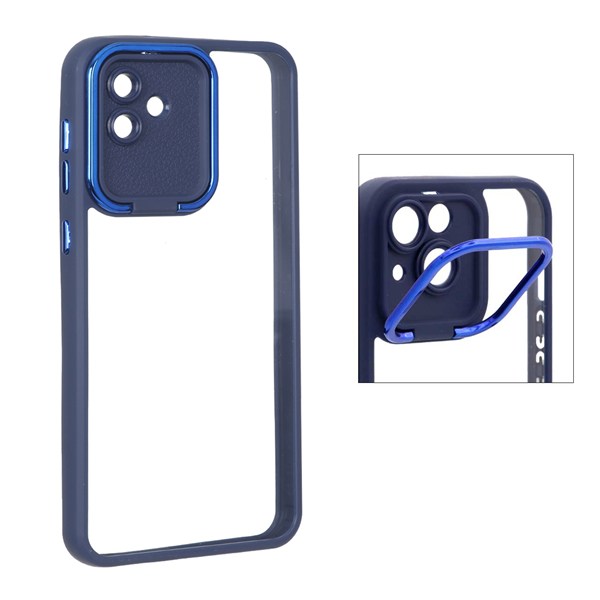 قاب شفاف New skin استند دار Samsung Galaxy A04 / M13 5G - سرمه ای