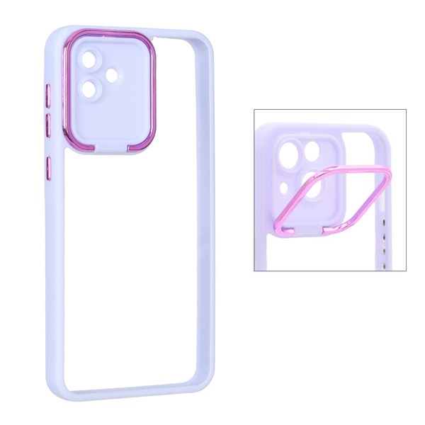 قاب شفاف New skin استند دار Samsung Galaxy A04 / M13 5G - یاسی