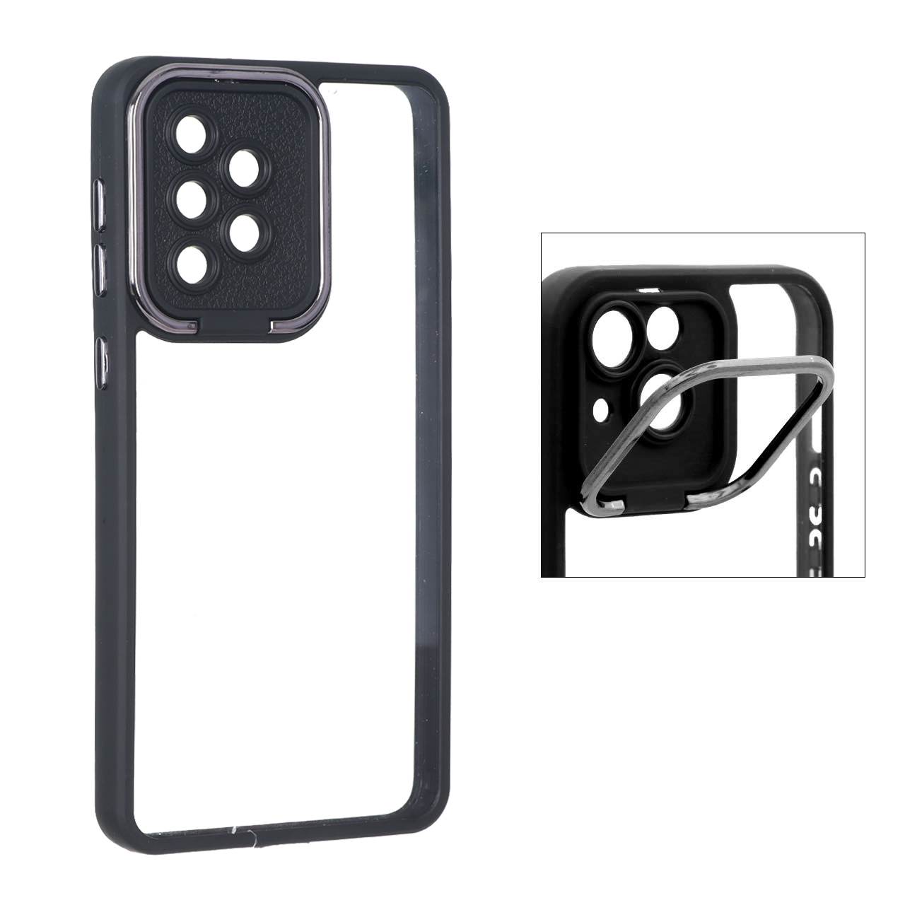 قاب شفاف New skin استند دار Samsung Galaxy A33 - مشکی