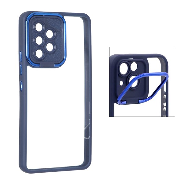 قاب شفاف New skin استند دار Samsung Galaxy A53 - سرمه ای