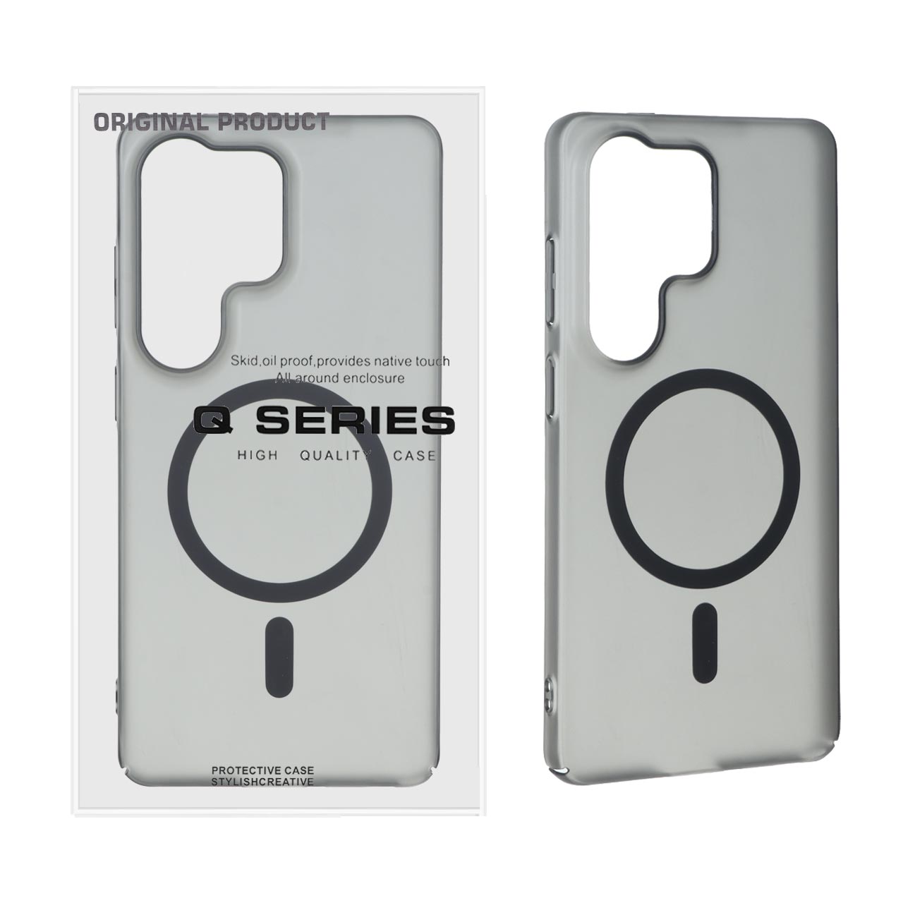 قاب اورجینال Q Serires مات MagSafe مدل Samsung Galaxy S26 Ultra - مشکی (پک دار) - MPS