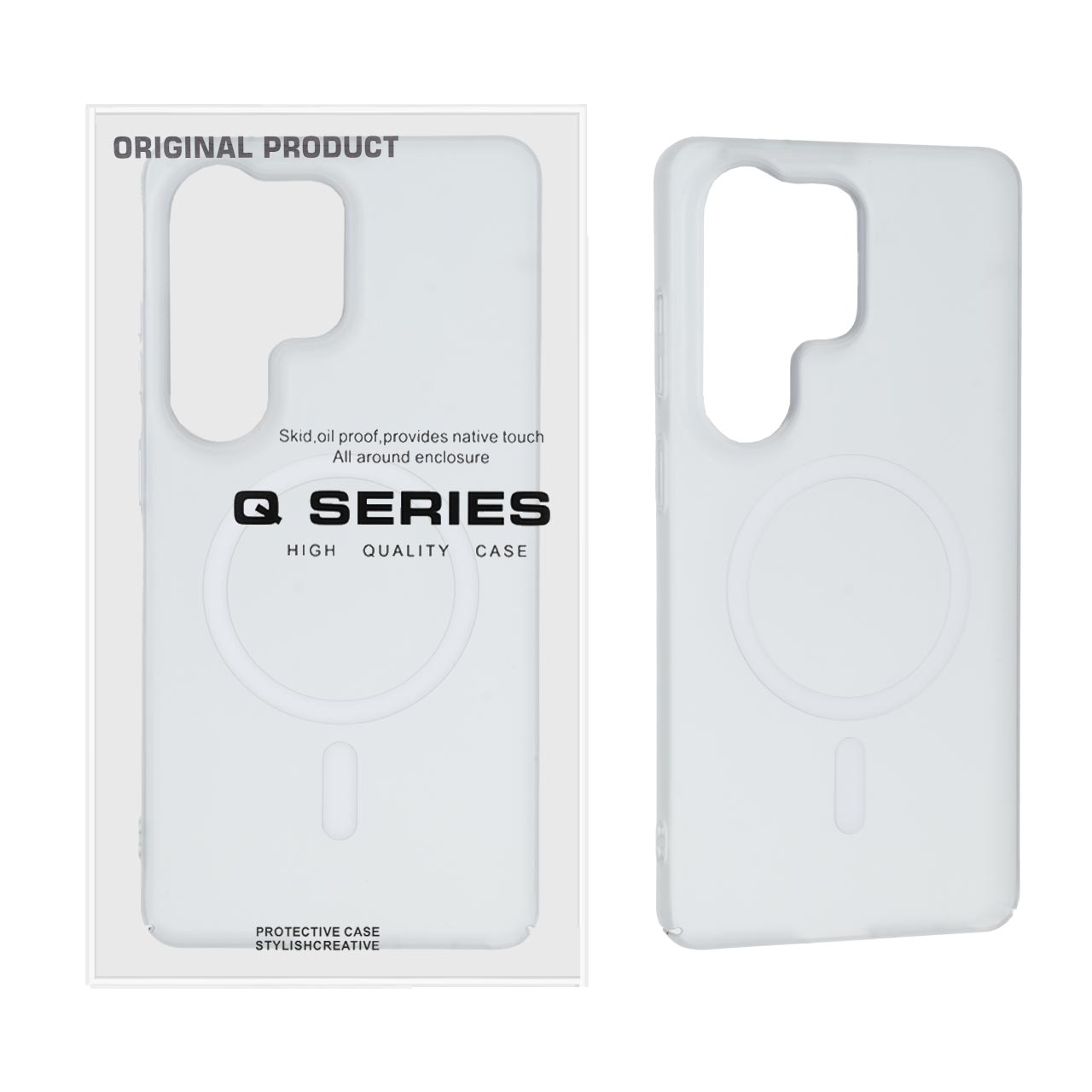 قاب اورجینال Q Serires مات MagSafe مدل Samsung Galaxy S26 Ultra - سفید (پک دار) - MPS