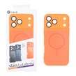 قاب C Case سیلیکونی PVD MagSafe محافظ لنز گلس دار Apple iPhone 17 Pro Max - نارنجی (پک دار)