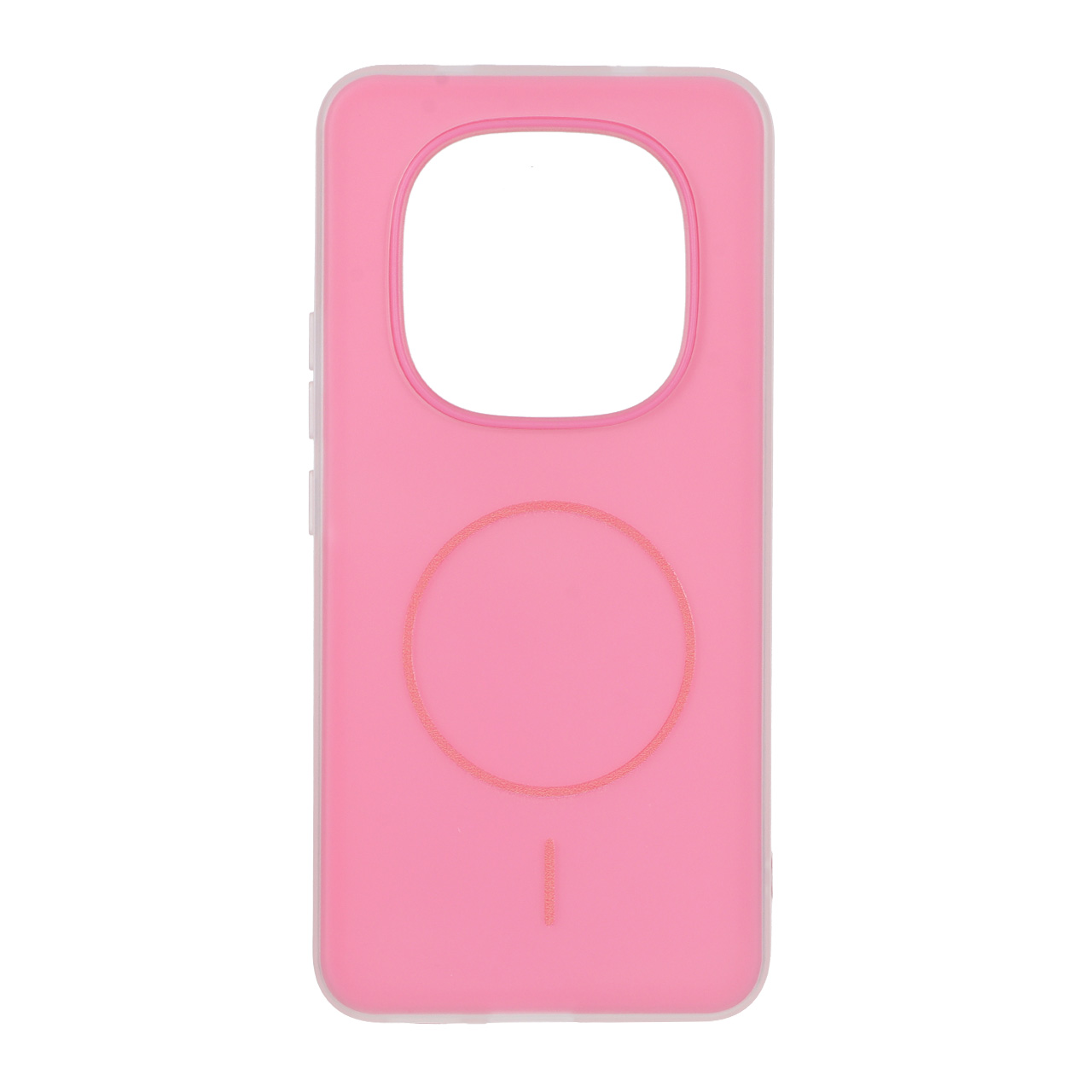 قاب دو لایه مات طرح مگ سیف Xiaomi Redmi Note 15 - صورتی فانتزی