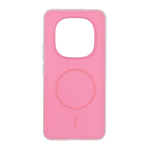 قاب دو لایه مات طرح مگ سیف Xiaomi Redmi Note 15 - صورتی فانتزی