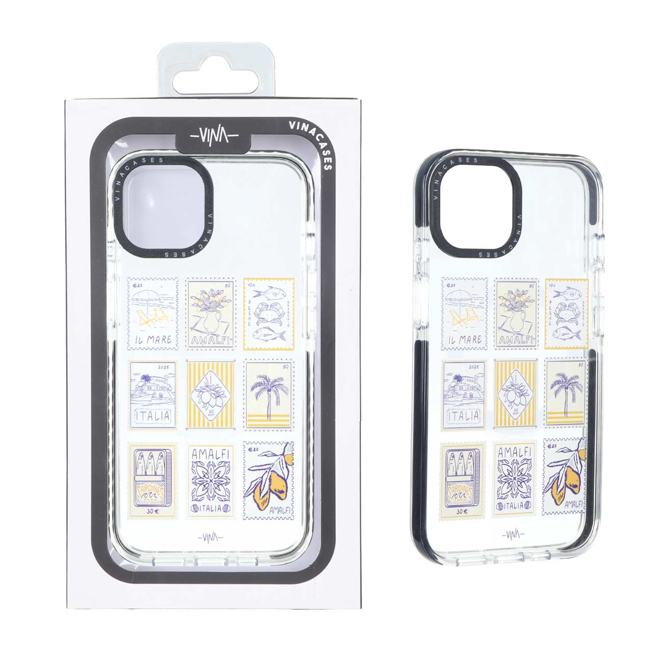 قاب اورجینال Vina شفاف Magsafe طرح دار Apple iPhone 13 / iPhone 14 - کد 377 (پک دار) - VIN