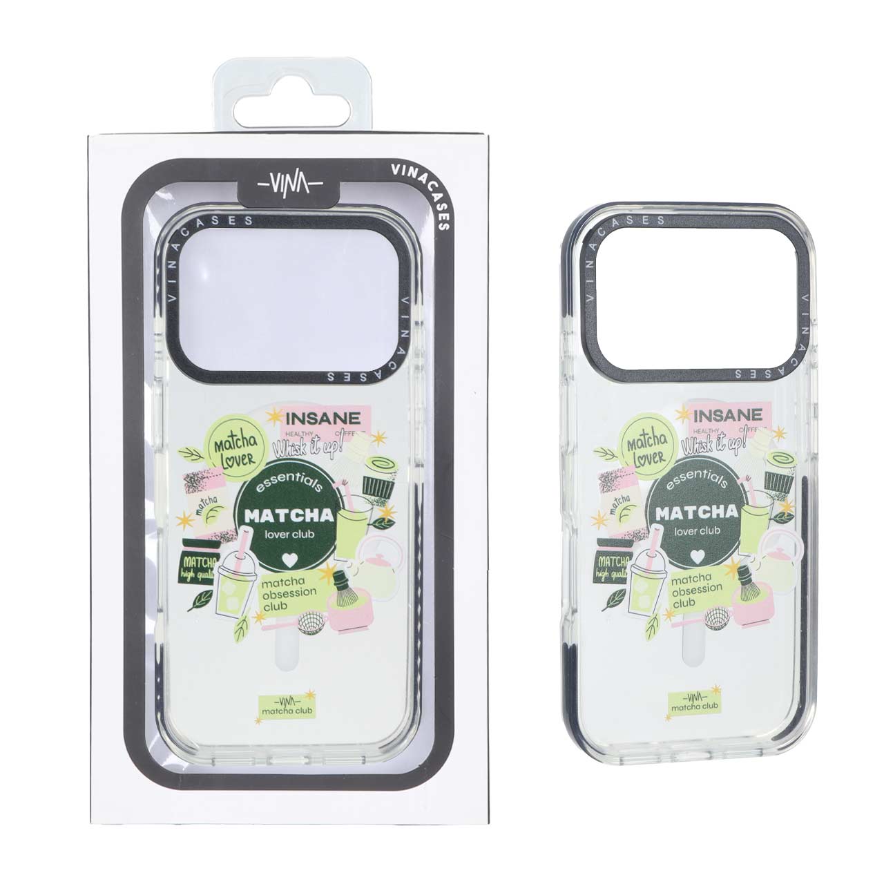 قاب اورجینال Vina شفاف Magsafe طرح دار Apple iPhone 17 Pro - کد 415 (پک دار)