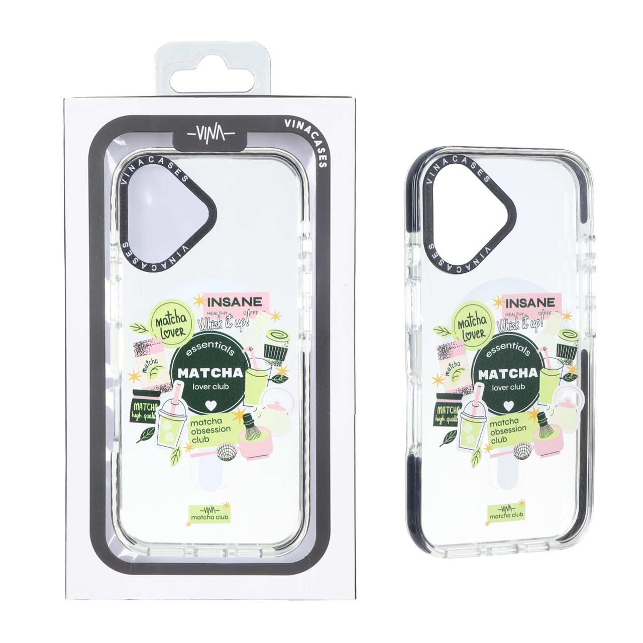 قاب اورجینال Vina شفاف Magsafe طرح دار Apple iPhone 16 - کد 424 (پک دار)