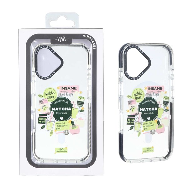 قاب اورجینال Vina شفاف Magsafe طرح دار Apple iPhone 16 - کد 424 (پک دار)
