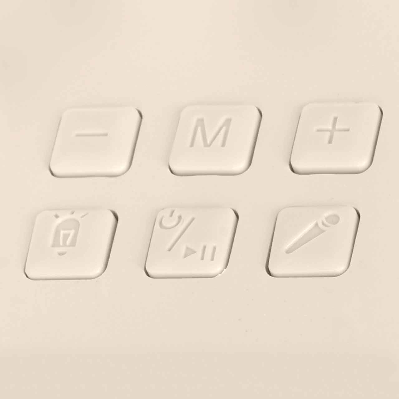 اسپیکر بی سیم مدل K12 - بژ- دو میکروفن (کارکرده)