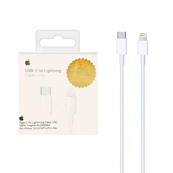 کابل شارژ فست آیفون اورجینال Type-C To Lightning مدل MUQ93ZM/A - سفید (کارکرده)