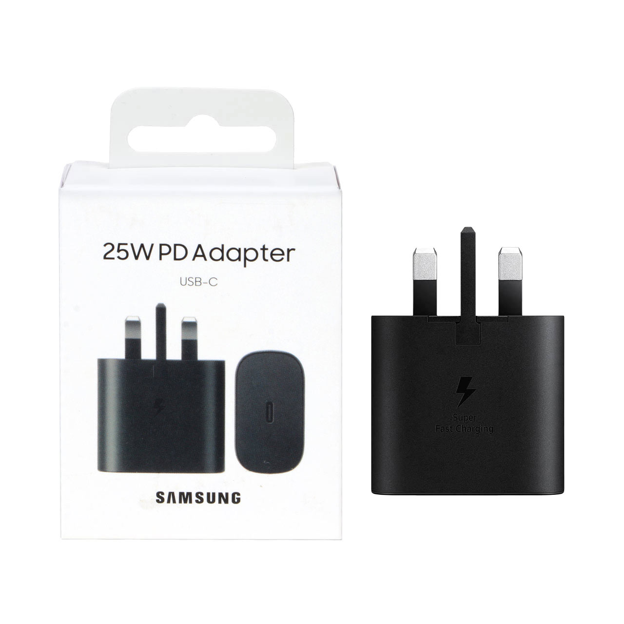 شارژر دیواری سه پین SAMSUNG 25W Plus TA800 ( فست و PD) مشکی DST (کارکرده)