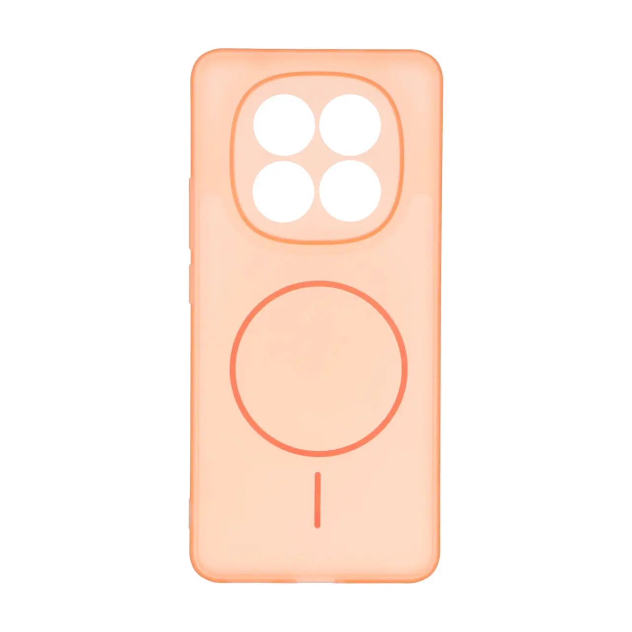 قاب ژله ای مات Ultar thin طرح مگ سیف محافظ لنزدار Xiaomi Redmi Note 15 - نارنجی