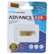 فلش مموری Advance Media مدل M122 USB2.0 ظرفیت 8GB - طلایی
