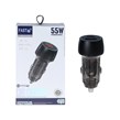 شارژر فندکی PD و فست دو پورت Fast مدل WKN-107 55W - مشکی - KZN (اصل چین)