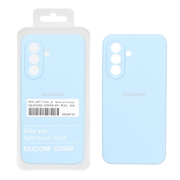 قاب سیلیکونی پاک کنی اورجینال درجه یک Samsung Galaxy A37 - آبی آسمانی (پک دار)
