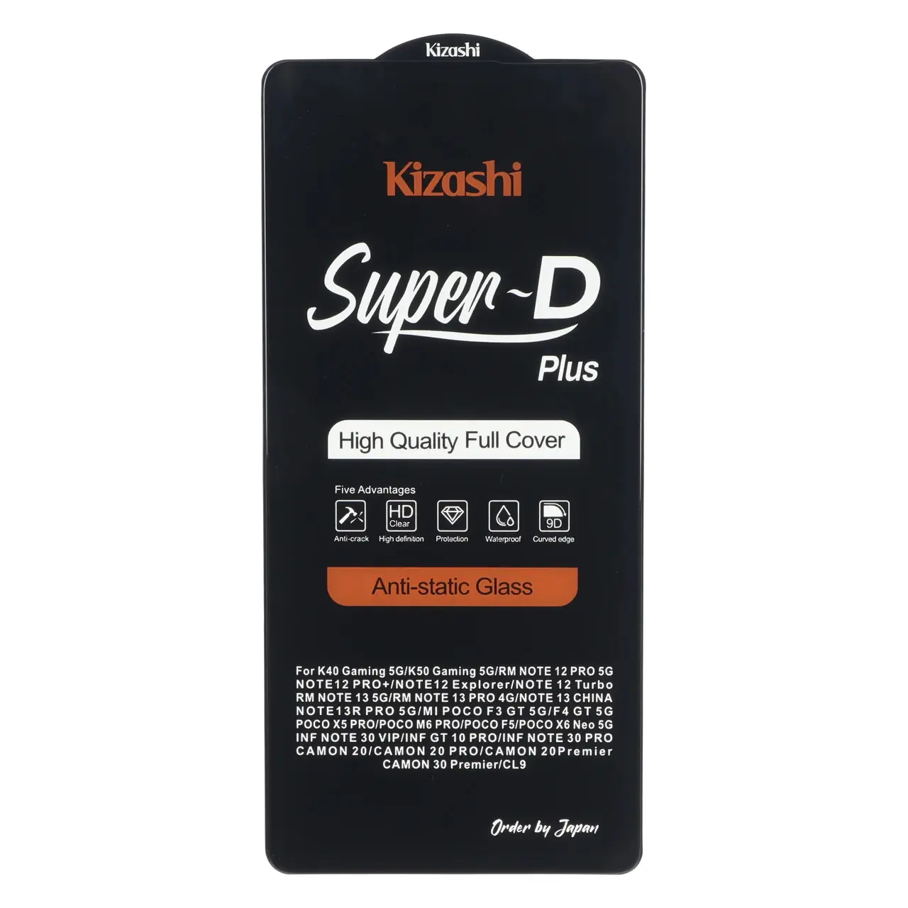 محافظ صفحه نمایش شیشه ای Full Cover SuperD Plus - Kizashi مدل Xiaomi Redmi Note 14S / Note 13 Pro 4G / Poco M6 Pro 4G