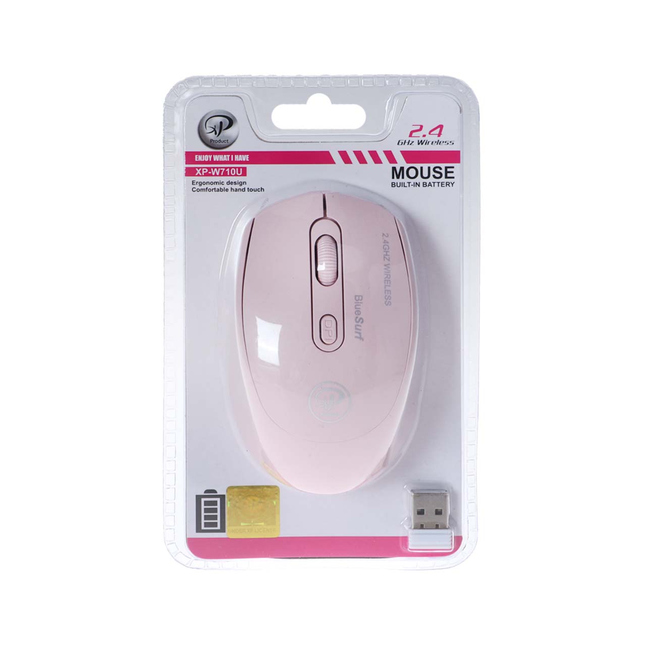 ماوس بی سیم XP Product مدل XP-W710U - صورتی
